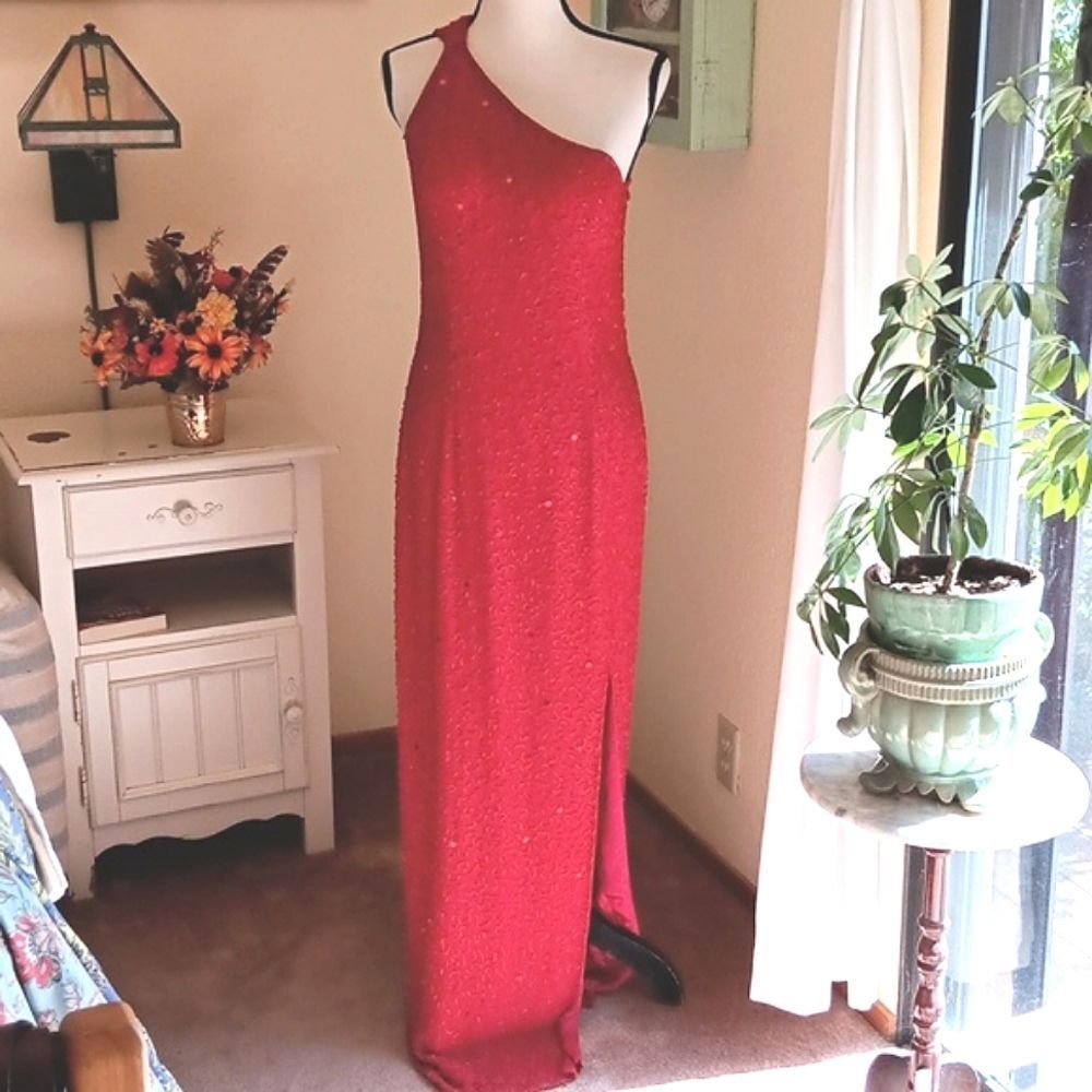 Sean Collection Vintage Beaded Formal Dress